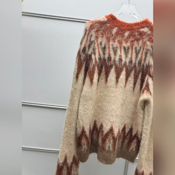 MARANT ÉTOILE Natania brushed Fair Isle intarsia-knit sweater - Picture 12 of 13